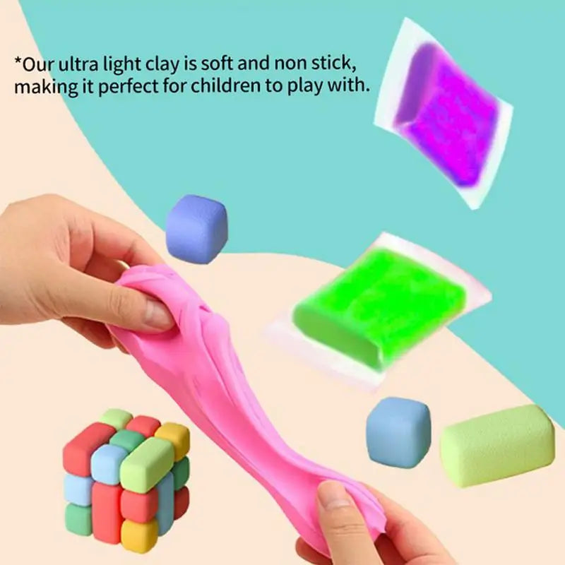 Dry Clay 36 Colors Air Drying Clay Self-Hardening Flexible Lightweight Soft Dough Set for Sculpting Sensory Play Boys Girls 3-12