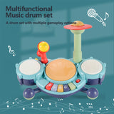 Kids Jazz Drums Set Musical Instrument Kit Multifunctional Toddler Play Toys