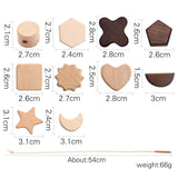 Baby Animal Threading Seesaw Toys Wooden Stacking Toys Blocks Game Montessori Hands-on Balance Ability Educational Children Gift