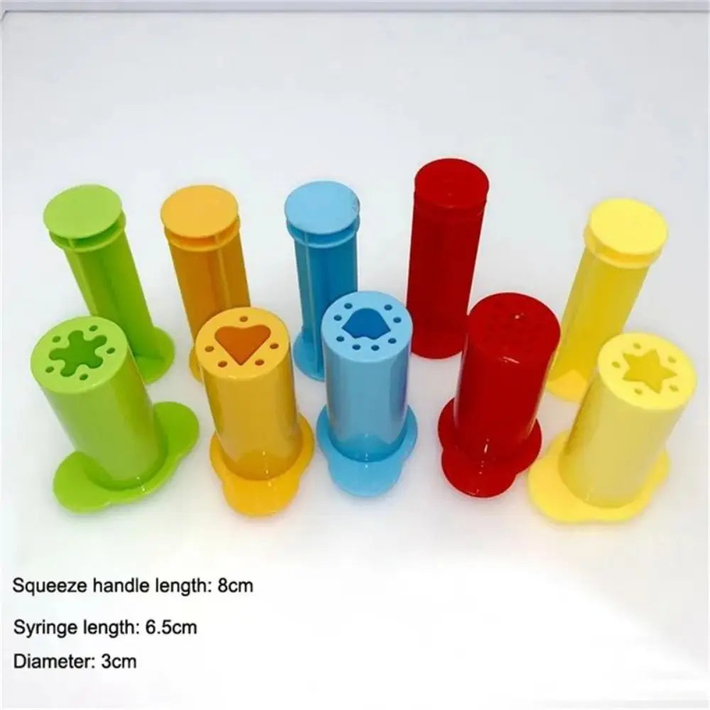 Plastic Playdough Model Tool 3D Tool Kit 3D Plasticine Tools Deluxe Set Animals Model Playdough Set Clay Moulds Child