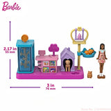 Original Mini Barbieland Doll House Hair Salon Pet Boutique Supermarket Bakery movie theater Toy For Girl Birthday Gift In Stock