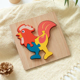 3D Wooden Puzzle Toys for Children Baby Cartoon Wooden Animal Traffic 3D Puzzle Early Learning Cognition Game Puzzle Toy Игрушки