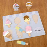 Educational Toys Wooden Ice Model Puzzle for Early Learning Halloween Children Toddlers