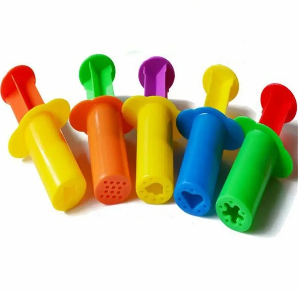Plastic Playdough Model Tool 3D Tool Kit 3D Plasticine Tools Deluxe Set Animals Model Playdough Set Clay Moulds Child