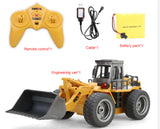 6-Channel Alloy Bulldozer Remote Control Toy Truck