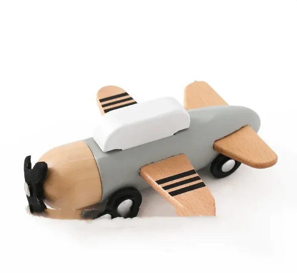 Creative Children's Wooden Small Airplane Toy Puzzle Exercise