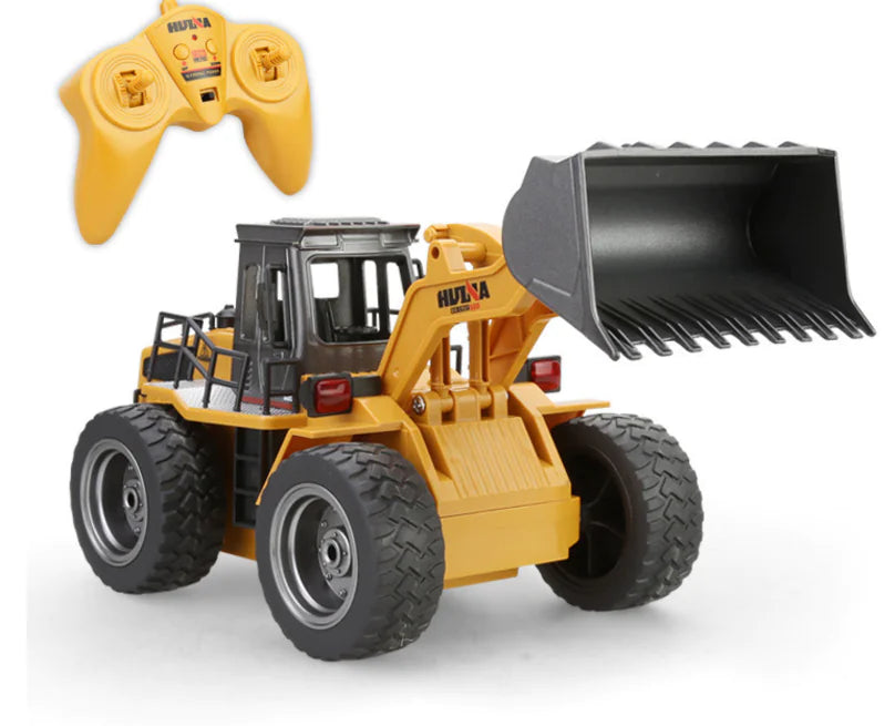 6-Channel Alloy Bulldozer Remote Control Toy Truck